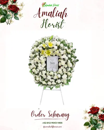 Krans Bunga Duka Cita di Gadingrejo